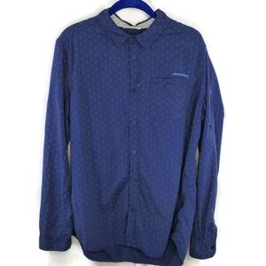 Men's Craghoppers Insect Shield Blue Button Up Shirt Size Large.